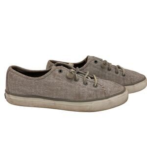 Sperry Slip-On Seacoast Diamond Print Shoe Gray Women's Size 7.5